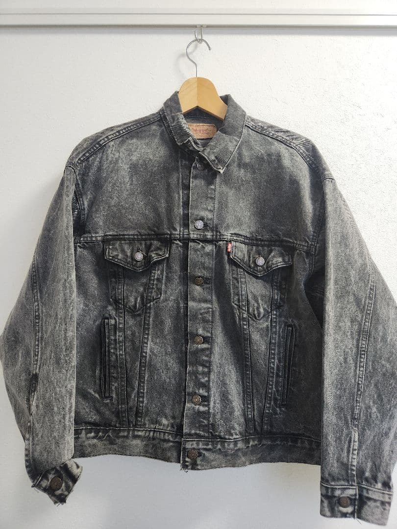 80's Levi's 70507-0253 ブラックデニムジャケット USA製