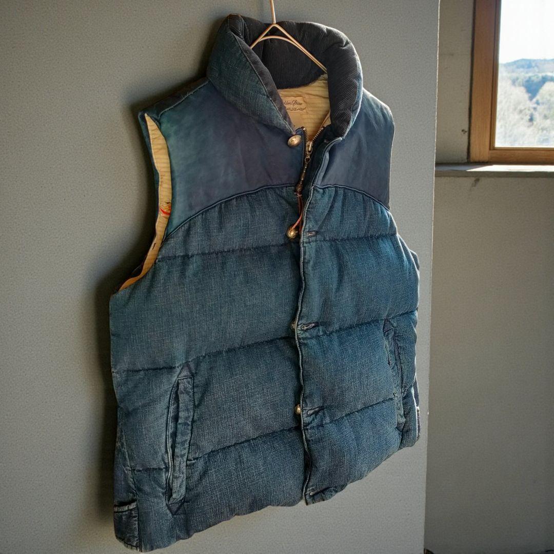 REMI RELIEF×BEAMS レミレリーフ レザー ダウンベスト メンズ