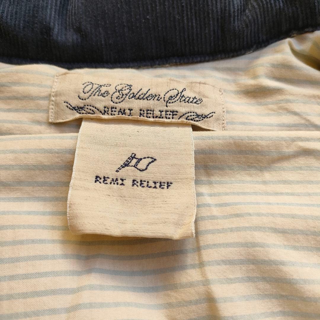 REMI RELIEF×BEAMS レミレリーフ レザー ダウンベスト メンズ