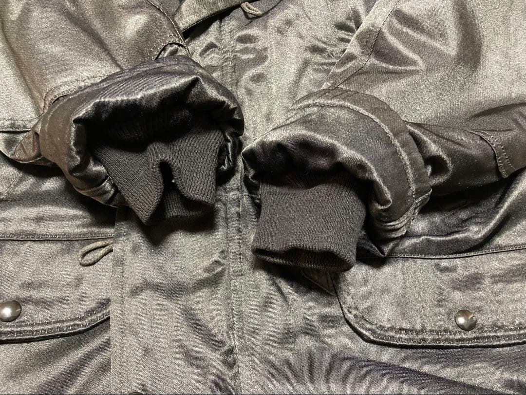 N-3B SPIEWAKミリタリージャケット ファー付き 黒　タイタンクロス