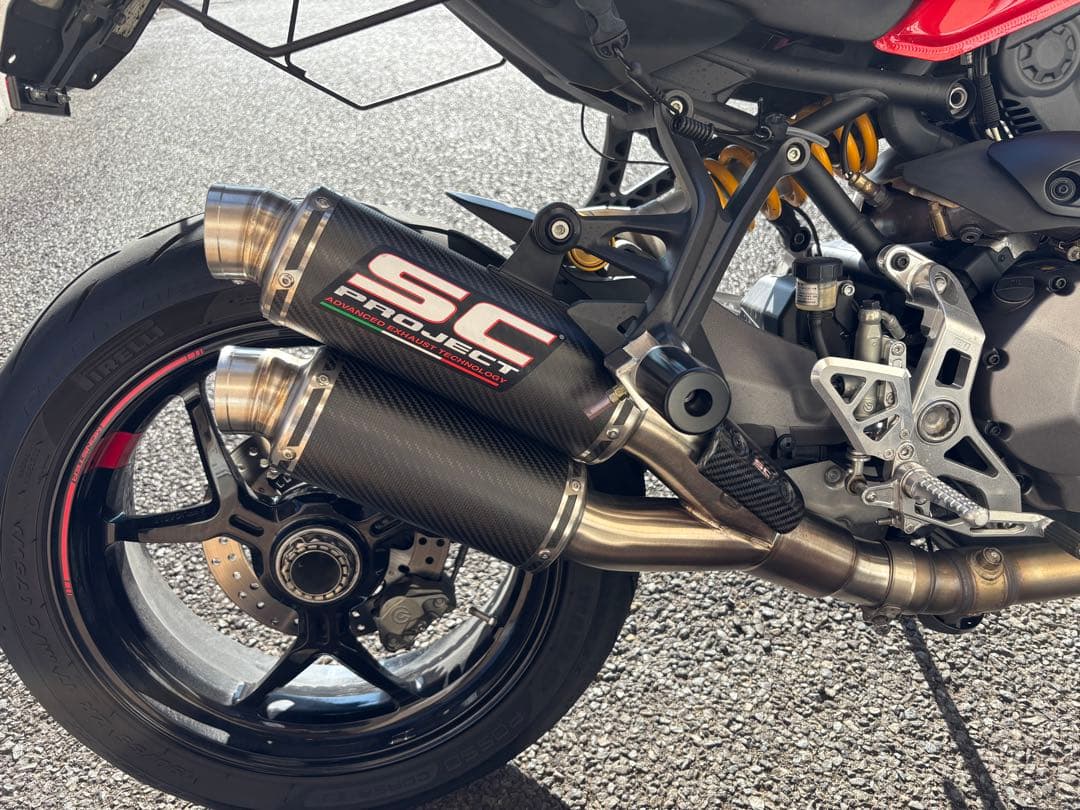 モンスター1200 821後期 SC-PROJECT GPツインマフラー