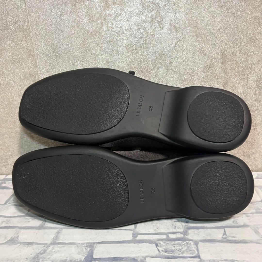 美品 ルタロン ダブルリボン バレリーナシューズ