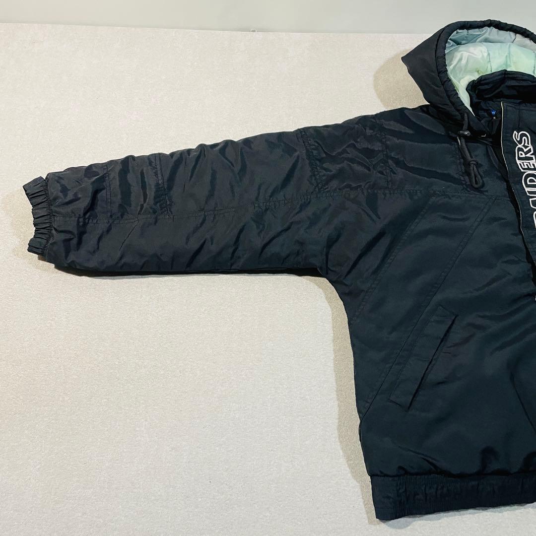 STARTER NFL オークランド・レイダース中綿アノラックパーカー着脱フード