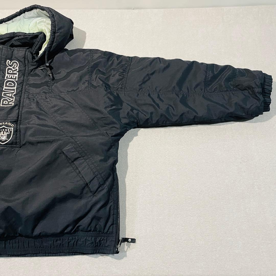 STARTER NFL オークランド・レイダース中綿アノラックパーカー着脱フード