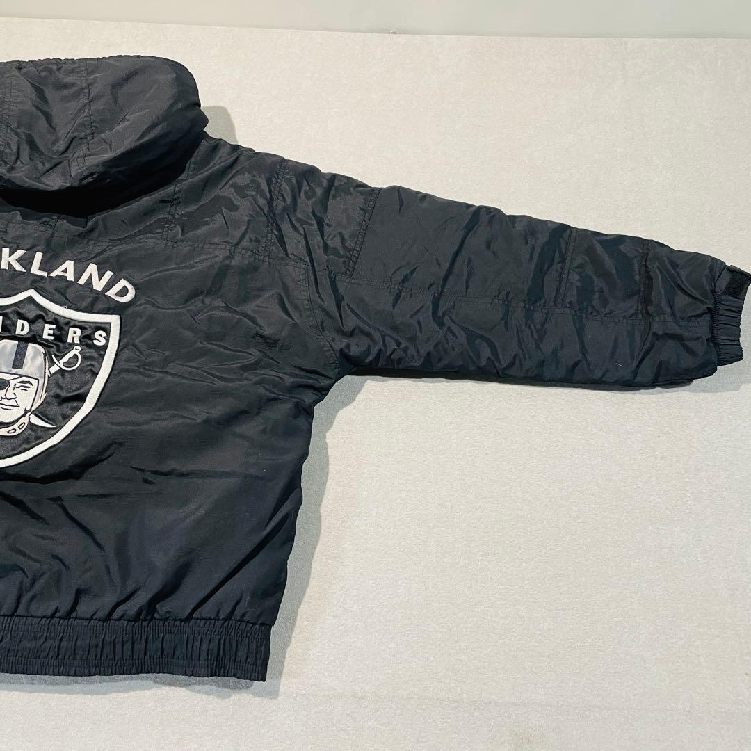 STARTER NFL オークランド・レイダース中綿アノラックパーカー着脱フード