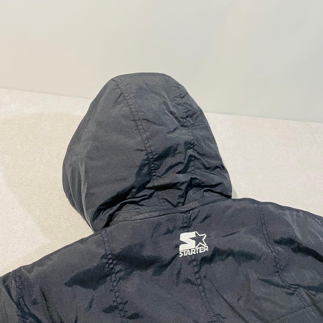 STARTER NFL オークランド・レイダース中綿アノラックパーカー着脱フード