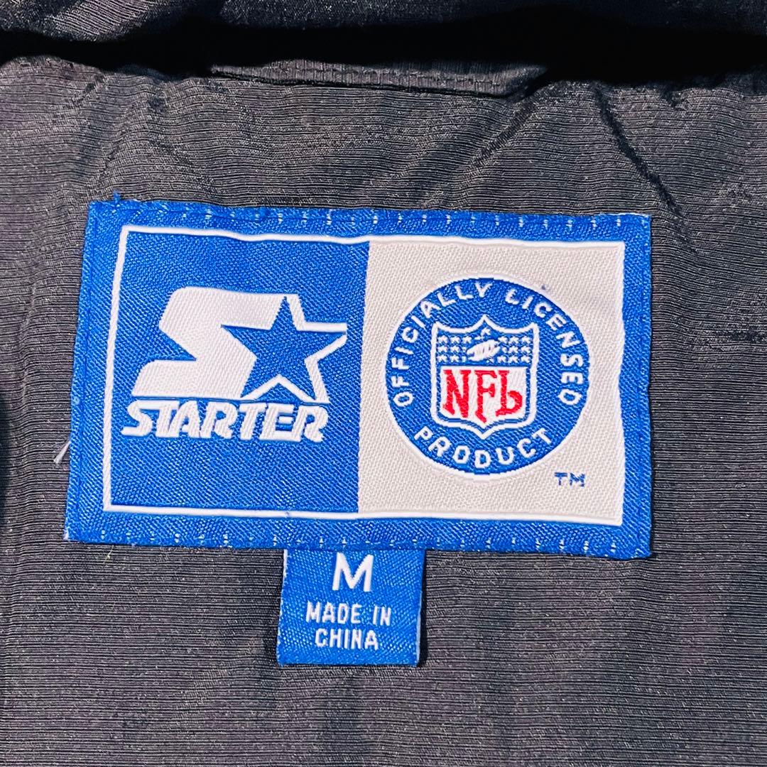STARTER NFL オークランド・レイダース中綿アノラックパーカー着脱フード