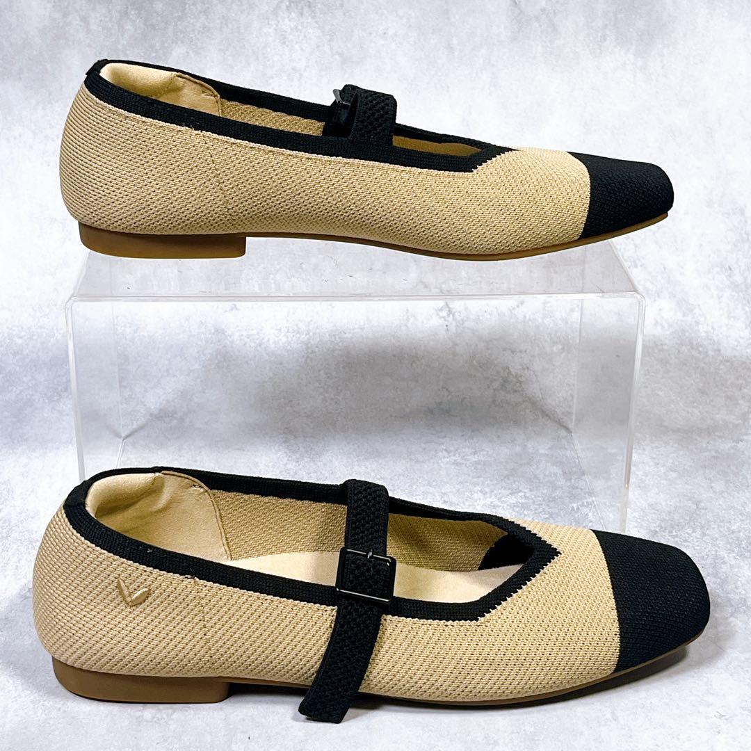 ☆美品☆【ビバイア】メリージェーン (36.5) フラットシューズ スクエアトゥ