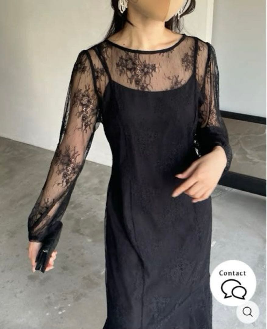 nairo レディシルエットレースドレス　オケージョンワンピース