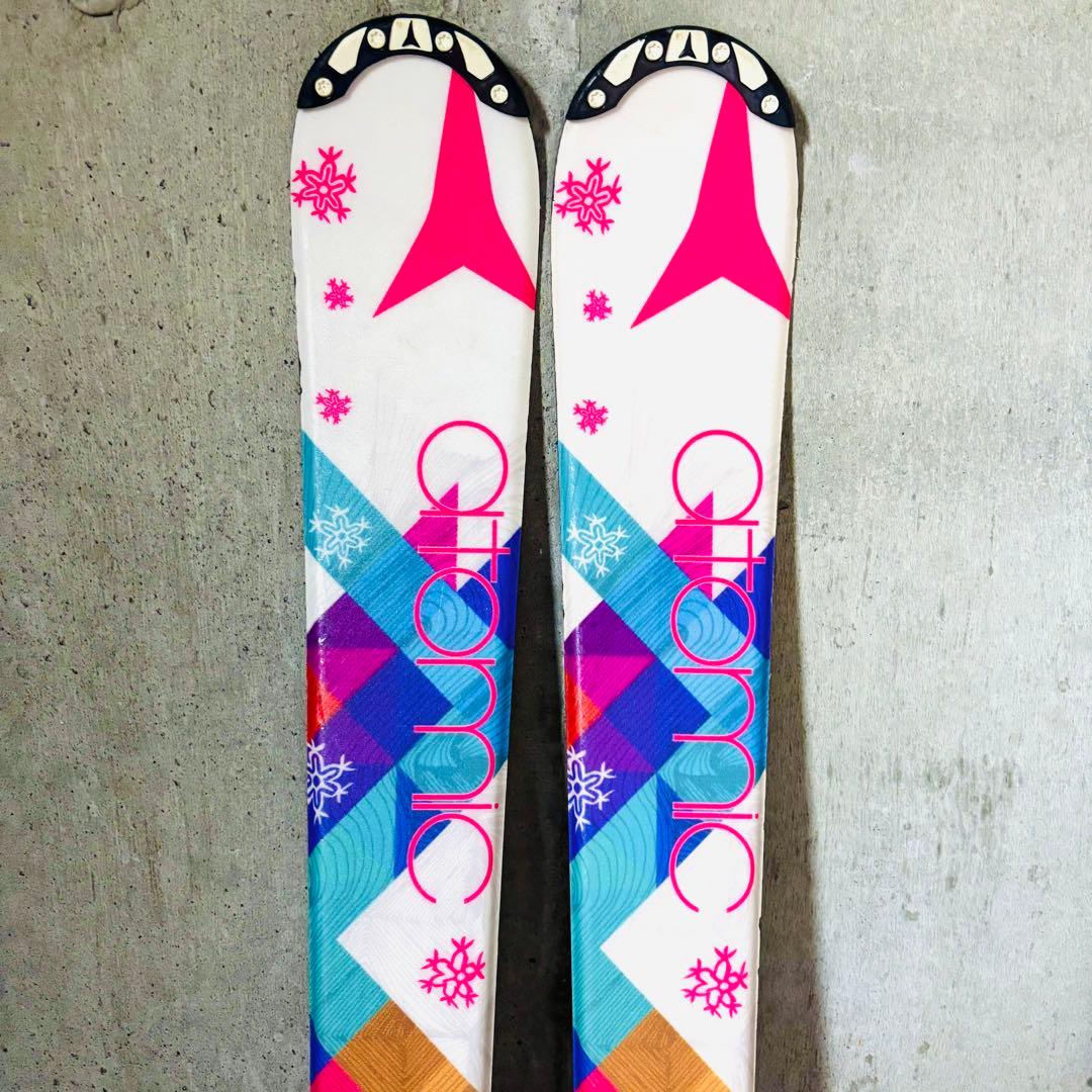 【美品☆】4点セット ATOMIC スキー板セット 140cm 送料無料！