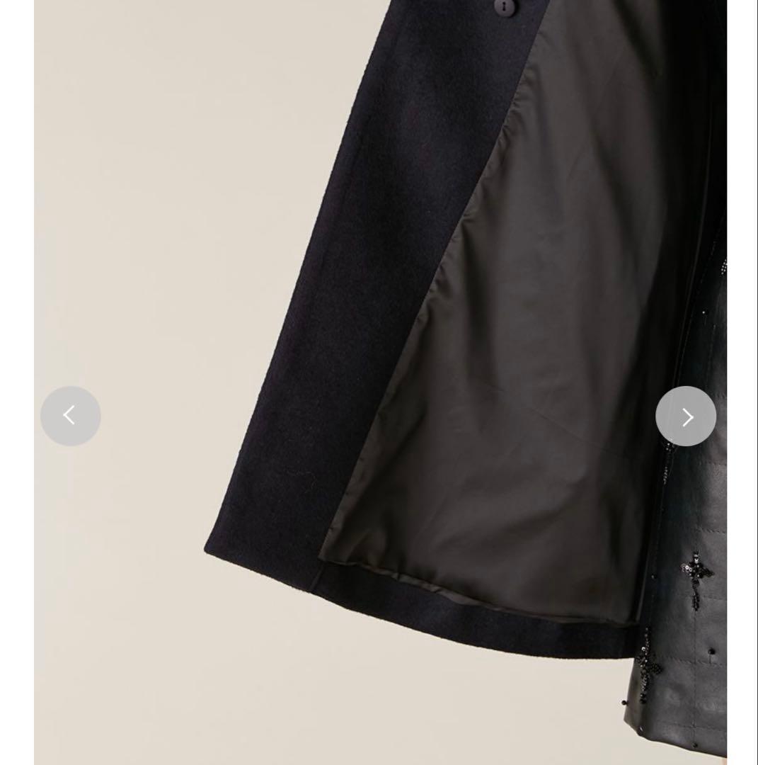 リリーブラウン Aラインビジューリボンコート