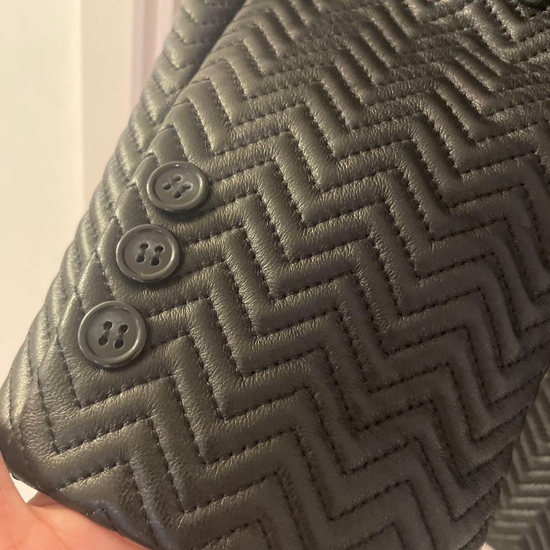 SCHAFFEN ブラック テーラードジャケット　サイズ3 超美品　ラム