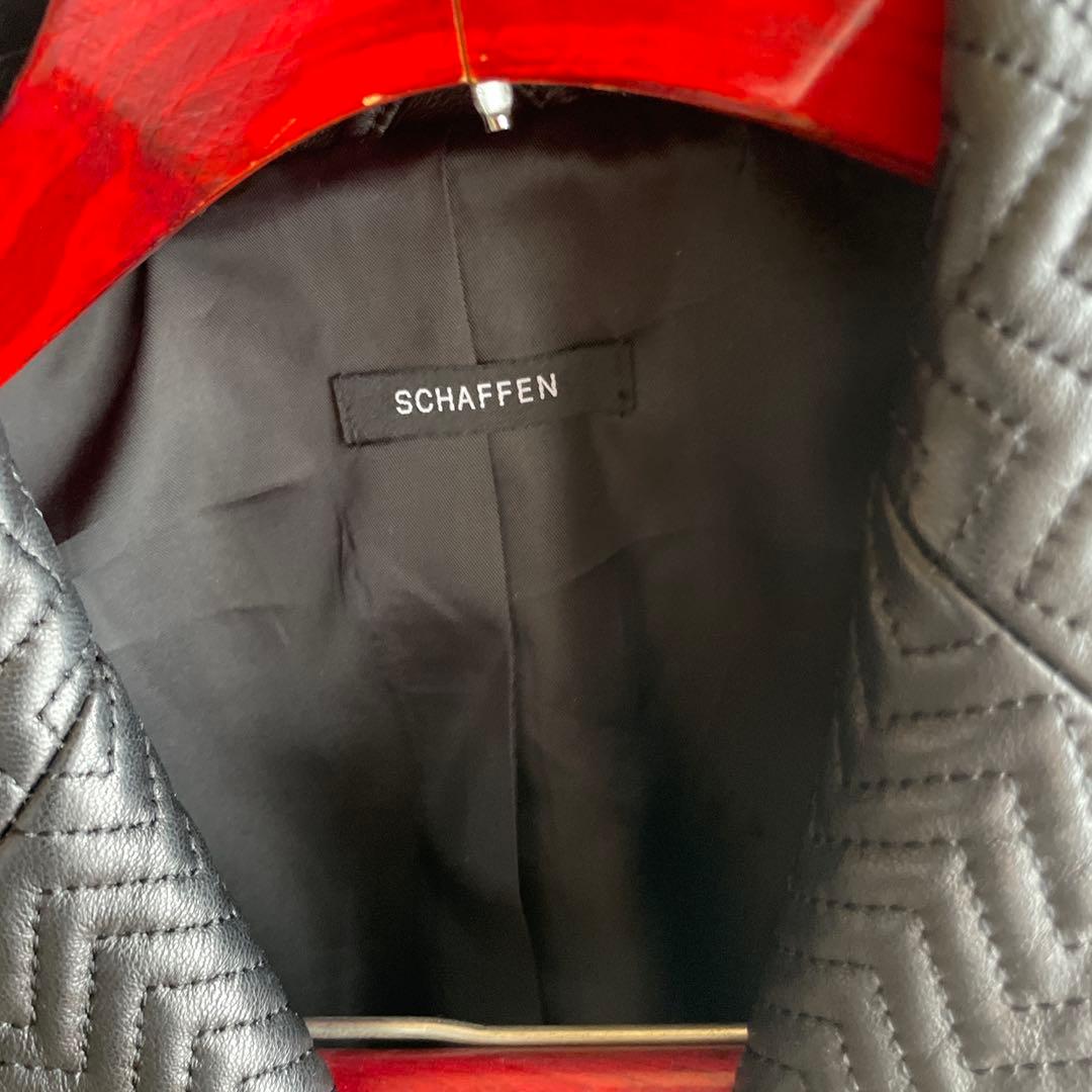 SCHAFFEN ブラック テーラードジャケット　サイズ3 超美品　ラム
