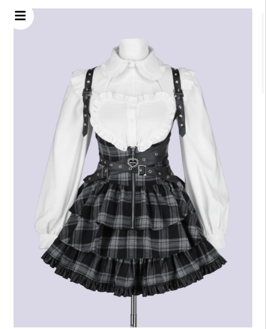 ぴ*可様 インヴァル　クーザ　ブラウスとジャンスカセット