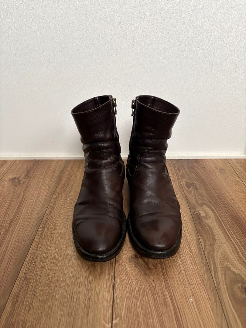 ブッテロ　BUTTERO サイドジップブーツ茶　サイズ40 B825 【箱付】
