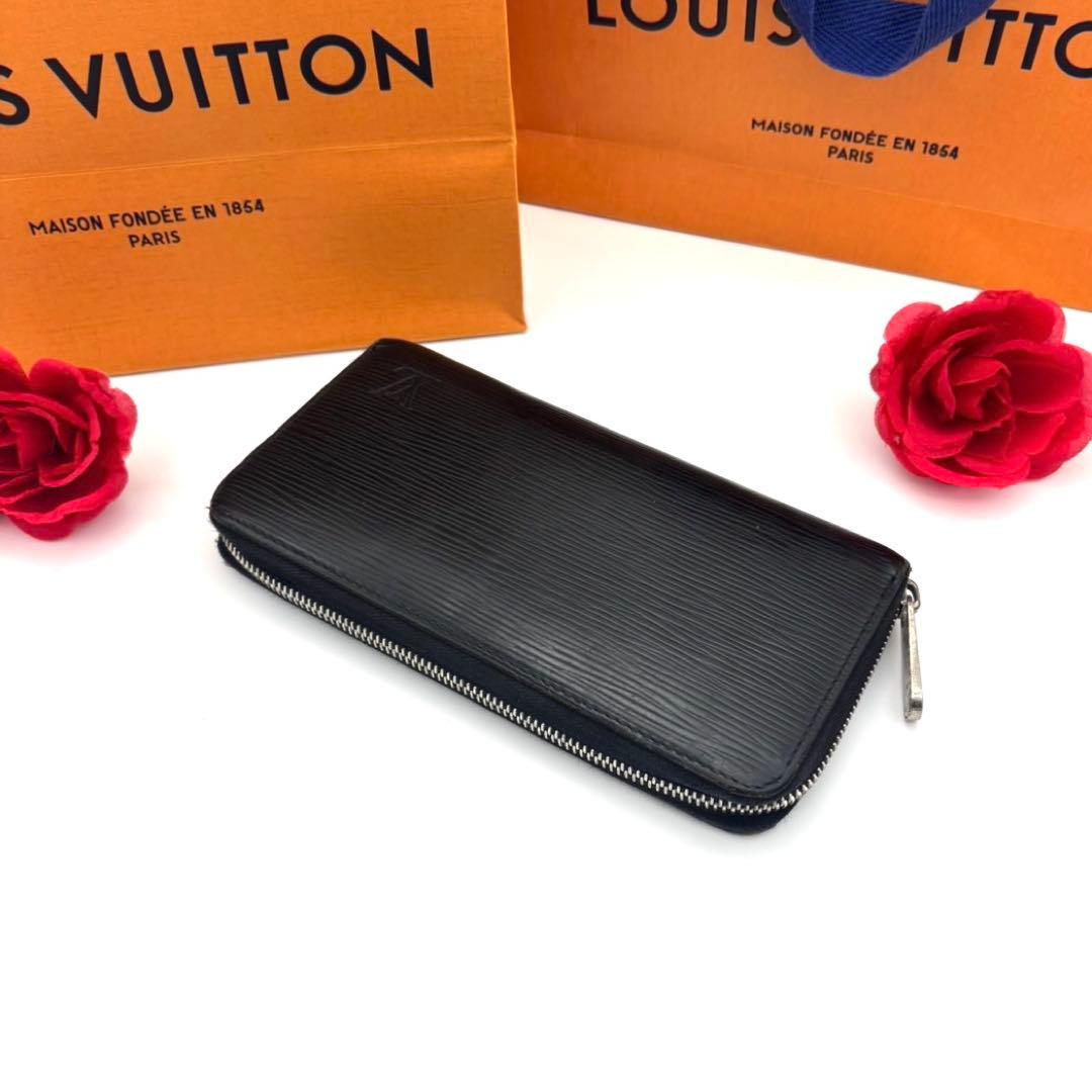 【早い者勝ち】LOUIS VUITTON エピレザー ブラック 長財布