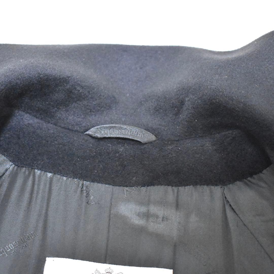 極美品✨Aquascutum ステンカラー ロングコート　Aライン　裏地ロゴ総柄