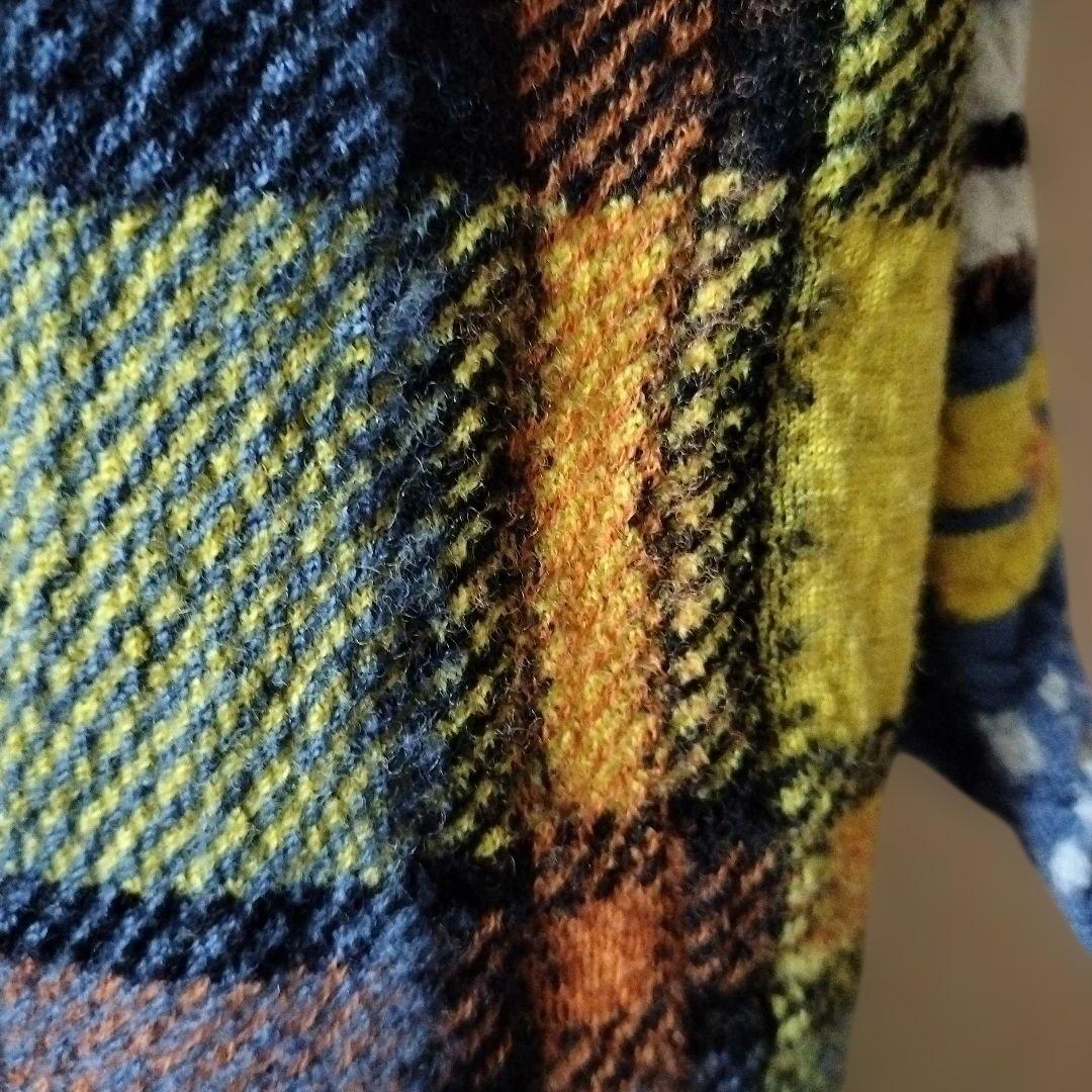 kapital キャピタル 縮絨ウールマフラー ストール チェック 大判