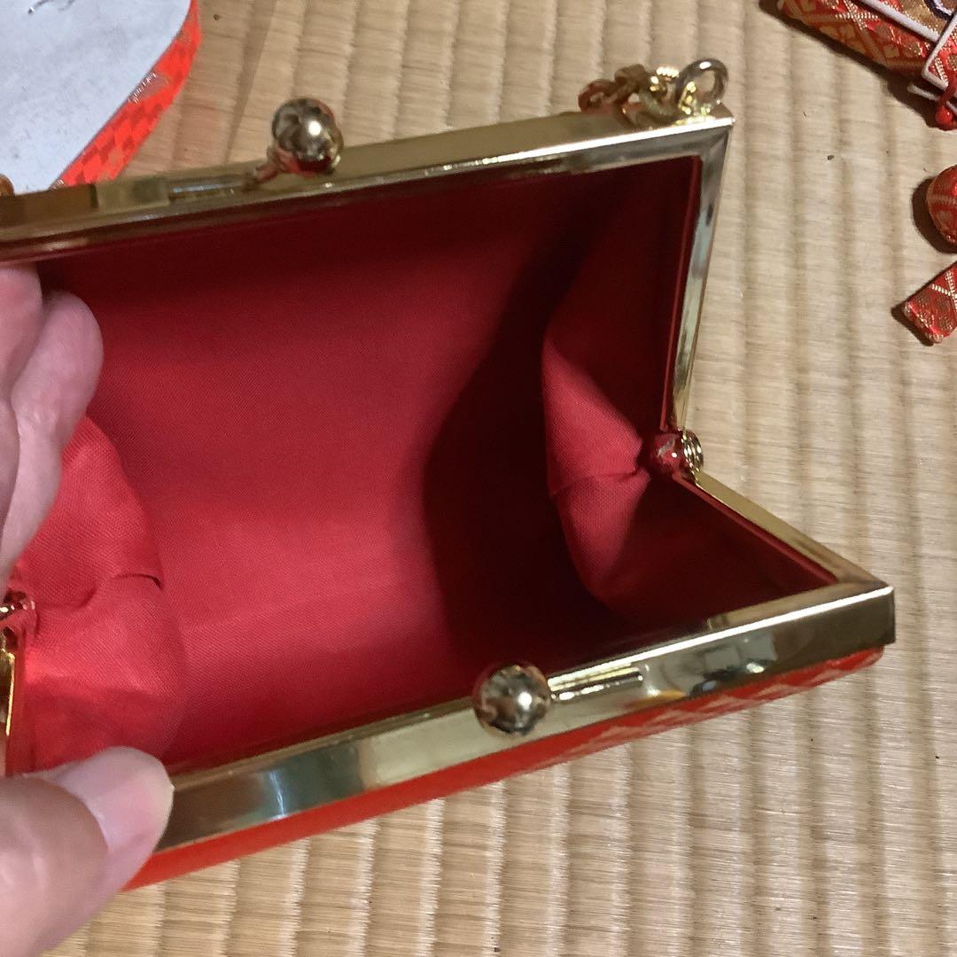 七五三7歳　フルセット　帯幅18センチ　草履21センチ　鶴舞う縁起のいいセット