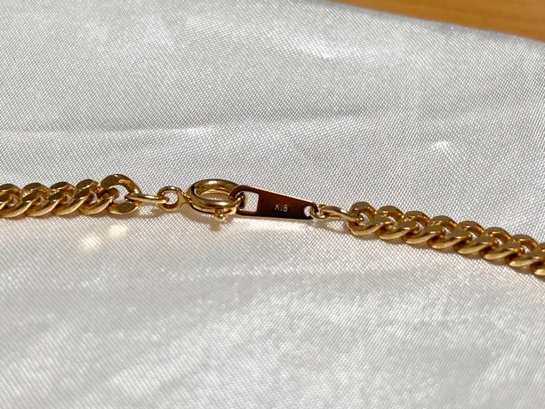 k18 ダルマカン ゴールドネックレス チェーン メッキ ①