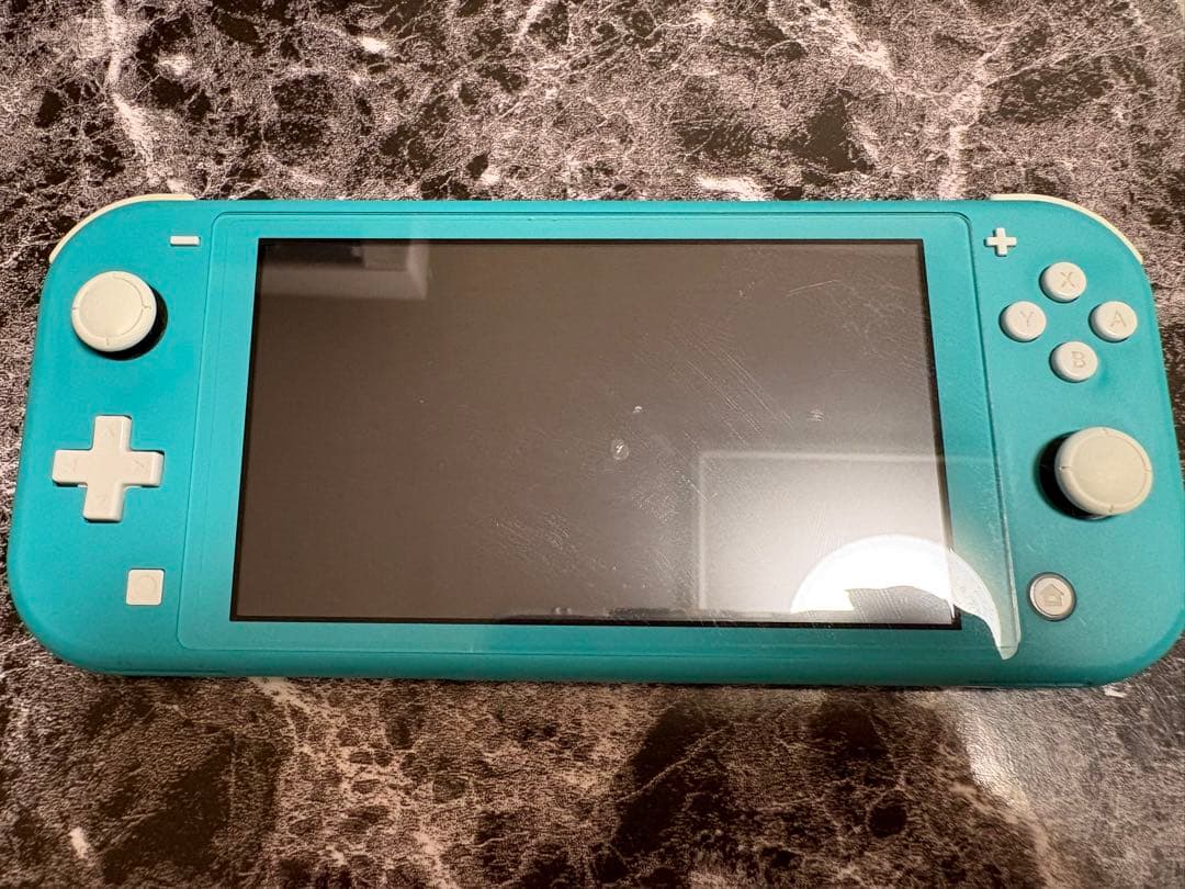 スイッチライト　ジャンク品　ターコイズ　あつ森カバー付き　本体のみ