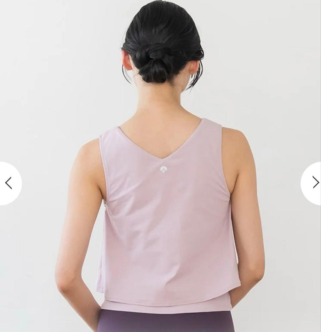 新品未開封☆SUKALA☆カップ付きフレアタンクトップ☆L☆ライラックピンク