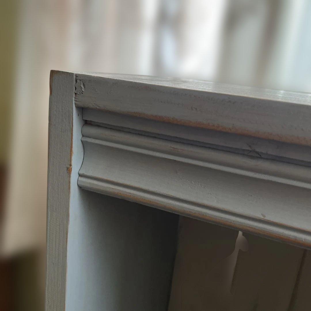 最終価格！アンティーク風に作ったブルーグレーの棚