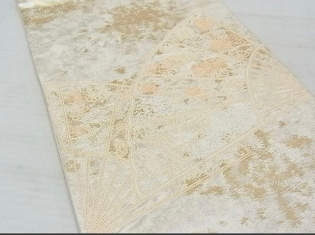 振袖 フルセット6点サイズM〜L正絹　扇面吉花鳥　売り切り終了