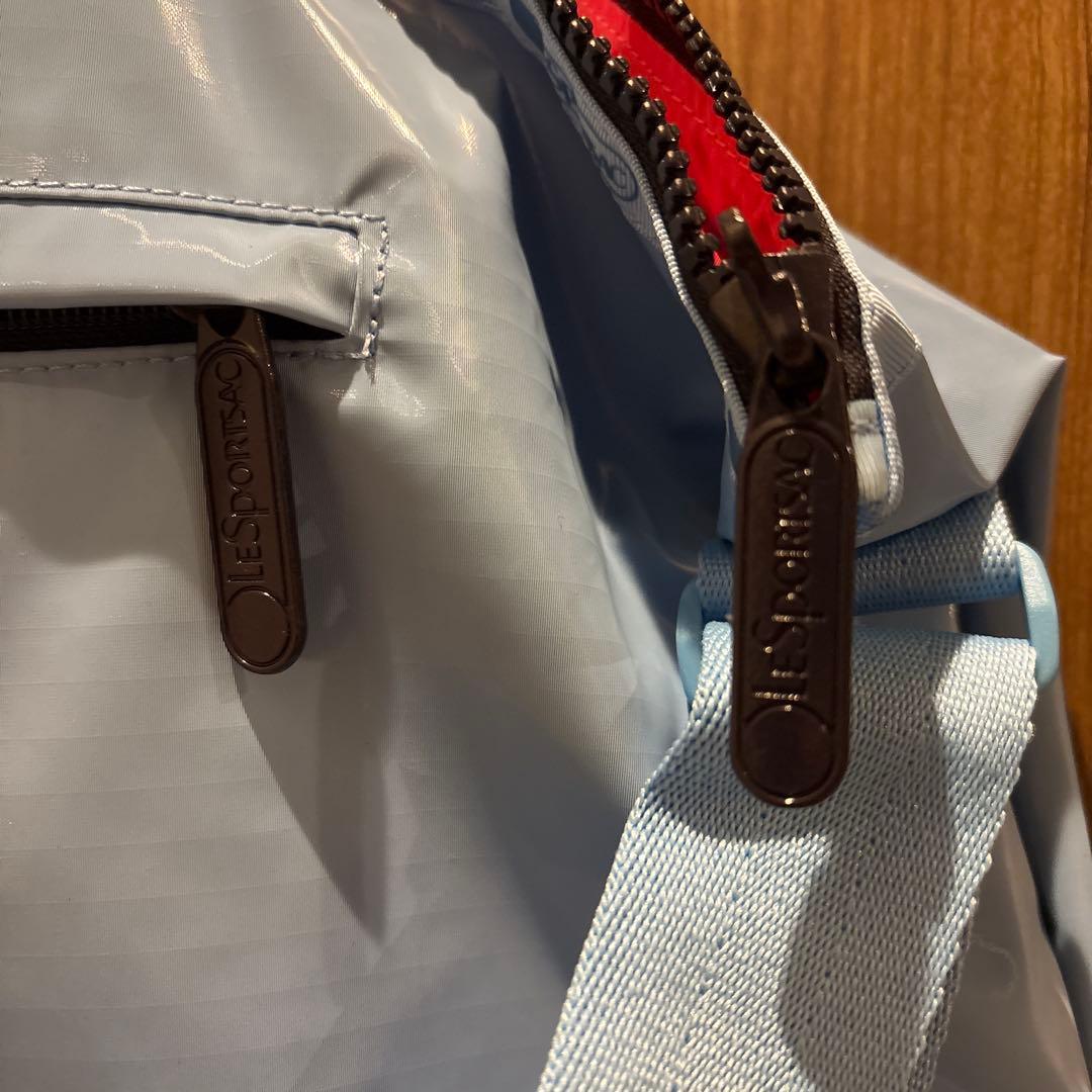 レスポートサック　ひとりっぷ　コラボ　ヒョウガ　ライトブルー ハンドバッグ