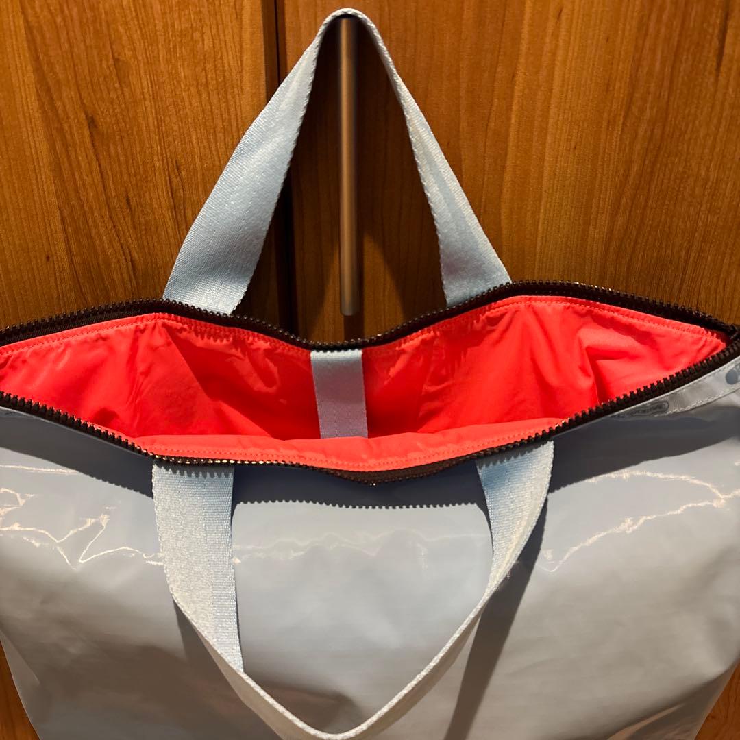 レスポートサック　ひとりっぷ　コラボ　ヒョウガ　ライトブルー ハンドバッグ