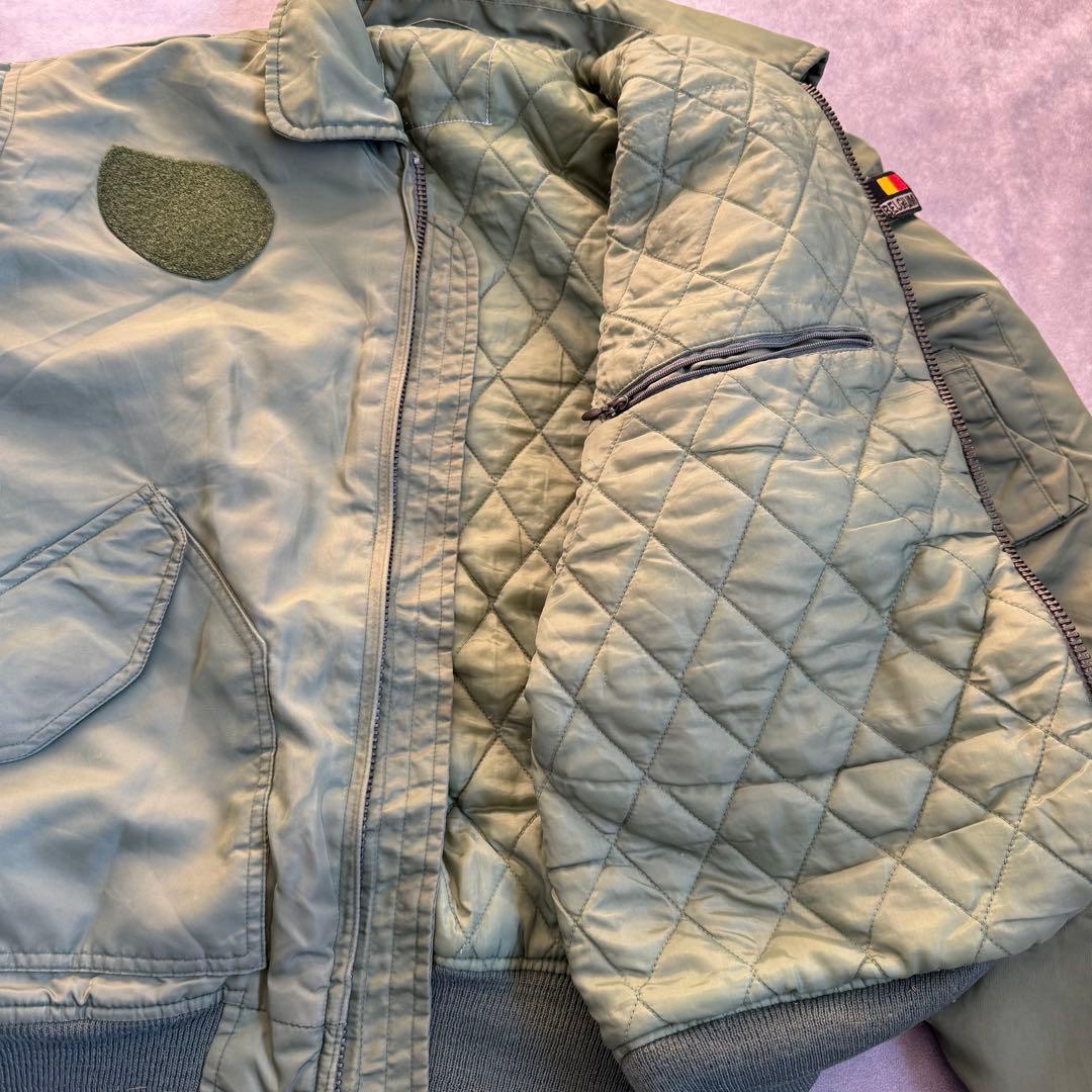 00s アルファ フライトジャケット カーキ L