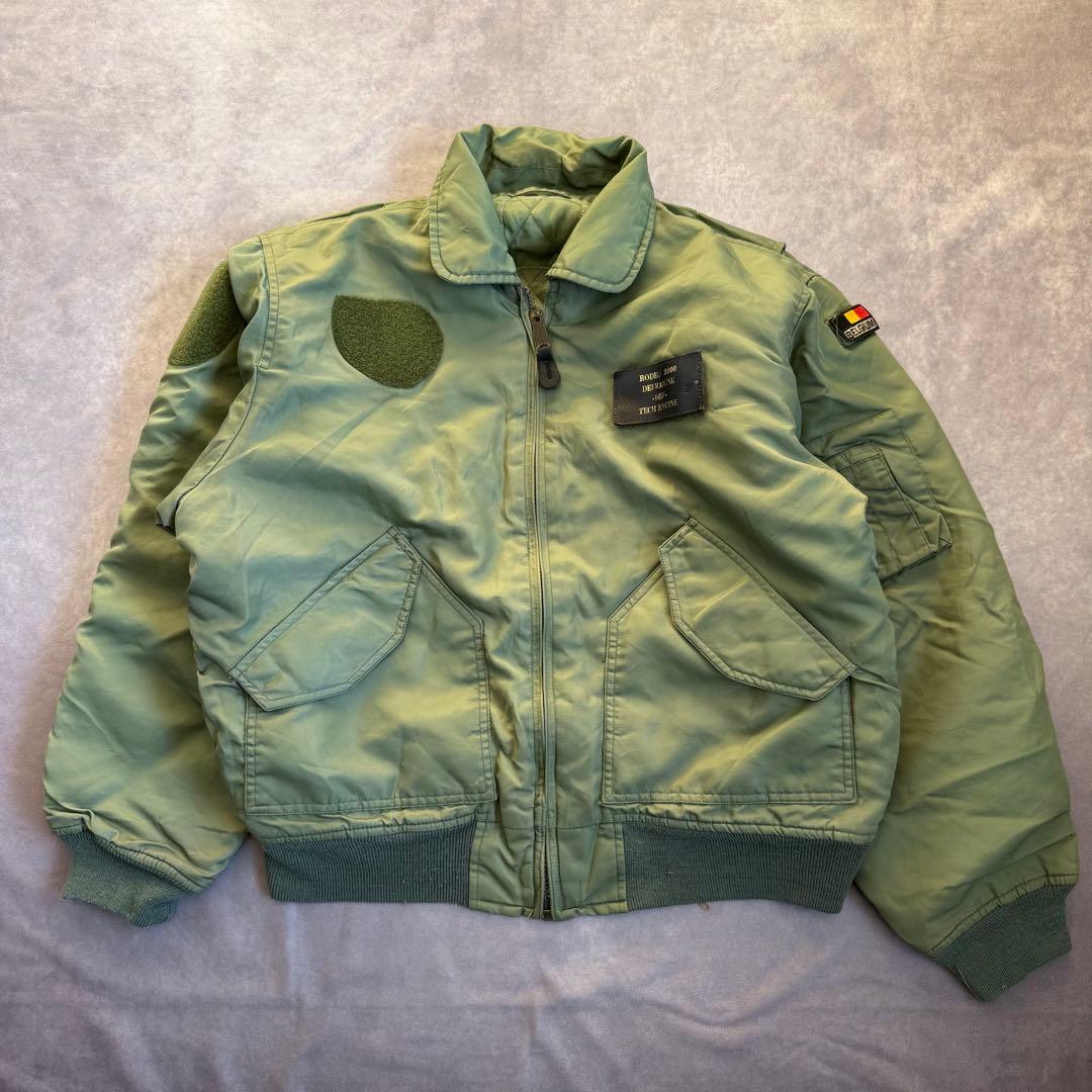 00s アルファ フライトジャケット カーキ L