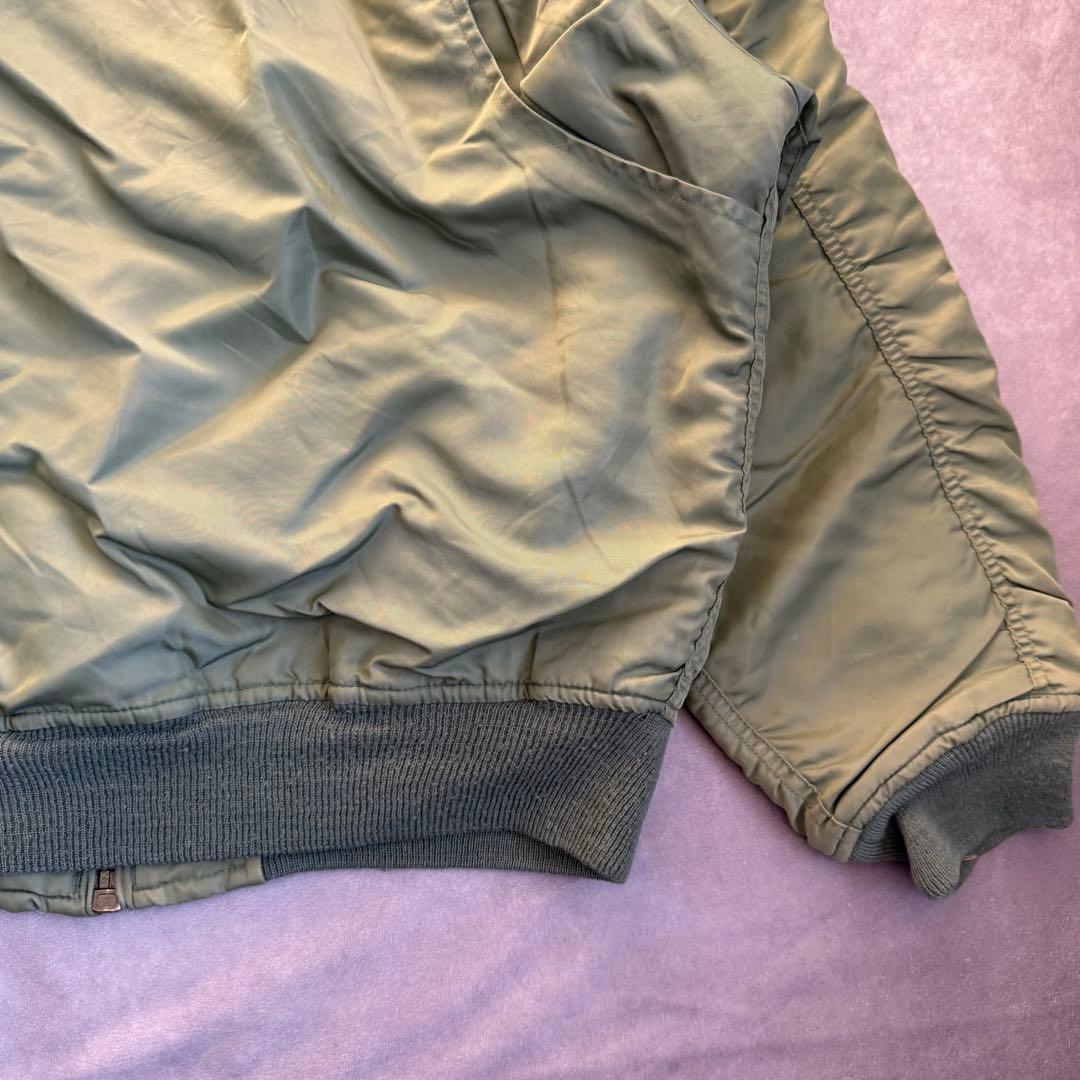 00s アルファ フライトジャケット カーキ L