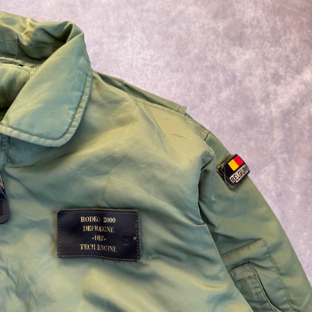 00s アルファ フライトジャケット カーキ L