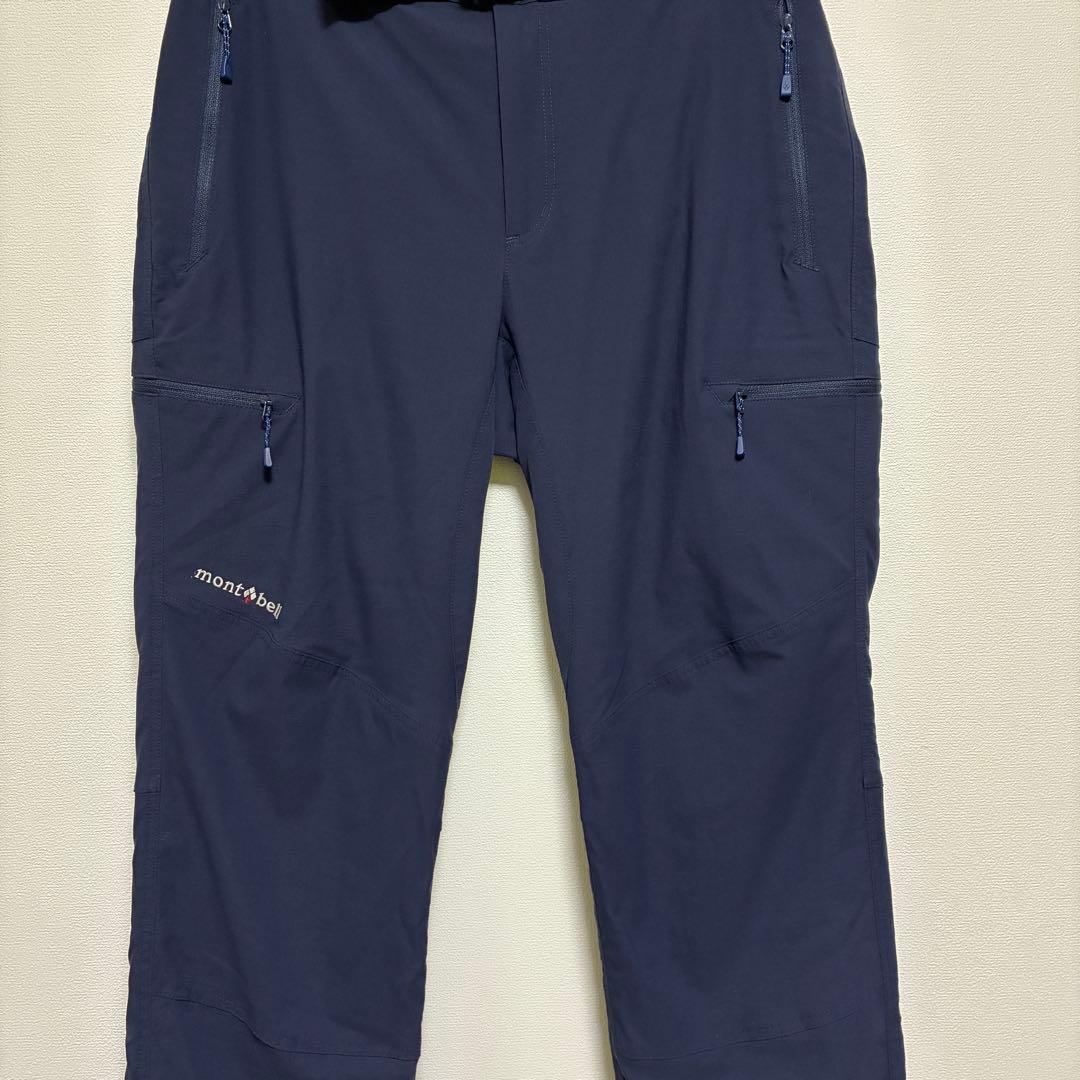 ほぼ新品　モンベル　サウスリムパンツ　ライニング　マウンテンパンツ　紺　ＸＬ－Ｓ
