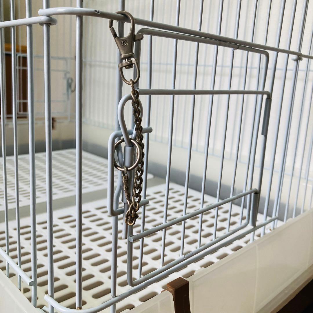 マルカンうさぎのカンタンおそうじケージワイド茶