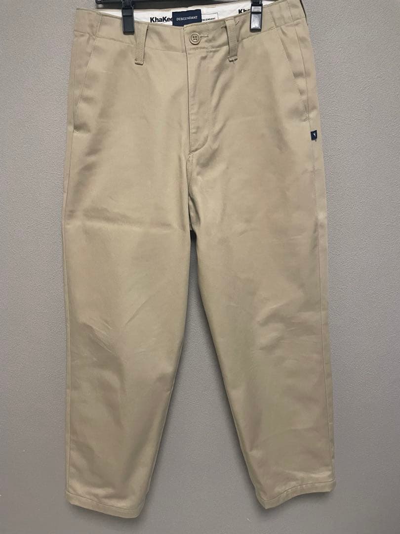 パンツ DESCENDANT ORGANIC COTTON TWILL TROUSERS