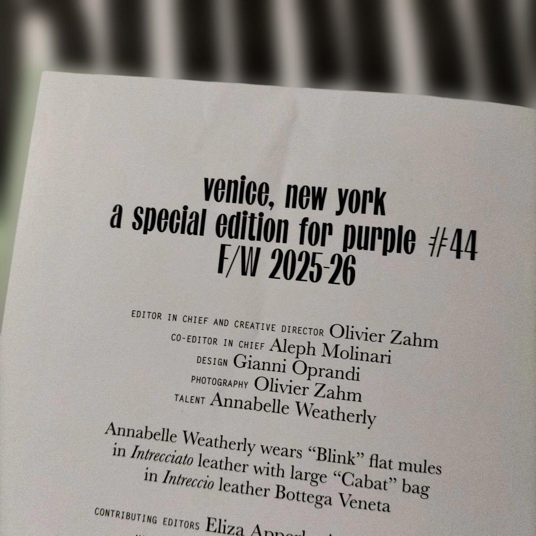 Purple Magazin　#44 analog f/w2025-26