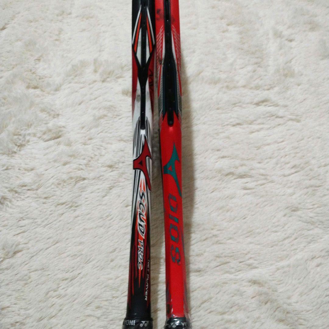 【美品】ミズノ・軟式テニスラケット・ソフトテニスラケット・4本セット・TYST