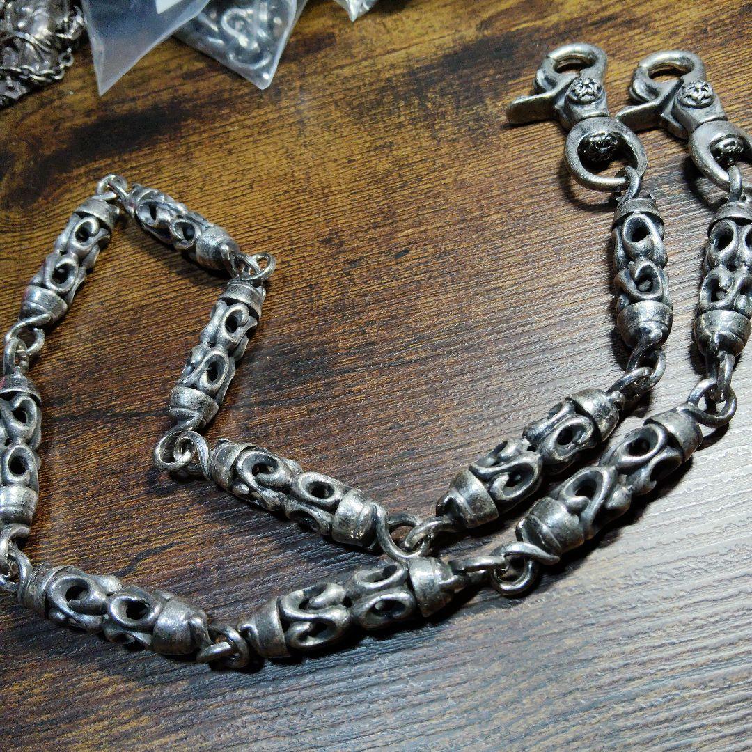 アージェントグリームダブルクリップ ウォレットチェーン