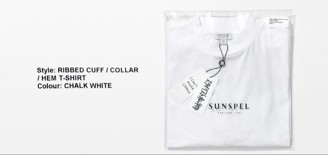 スタイリスト私物 RIBBED CUFF/COLLAR/HEM T SHIRT