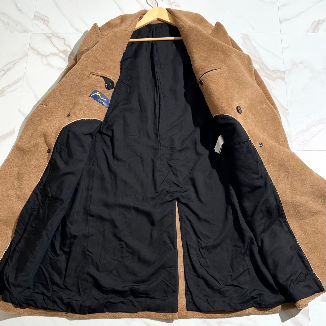 入手困難✨ ダブルブレスト チェスターコート キャメルヘアー カシミヤ素材 茶色