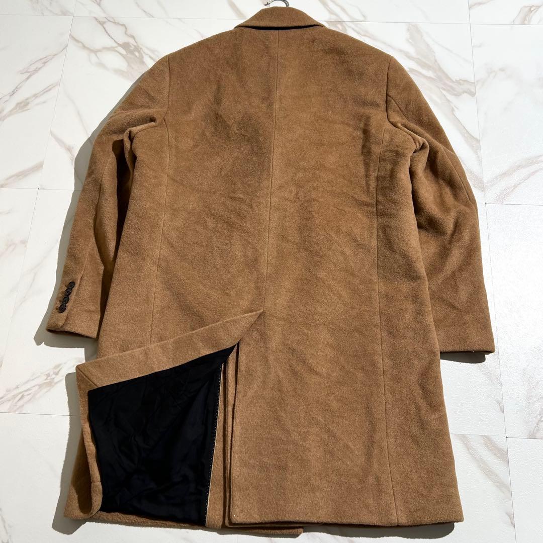 入手困難✨ ダブルブレスト チェスターコート キャメルヘアー カシミヤ素材 茶色