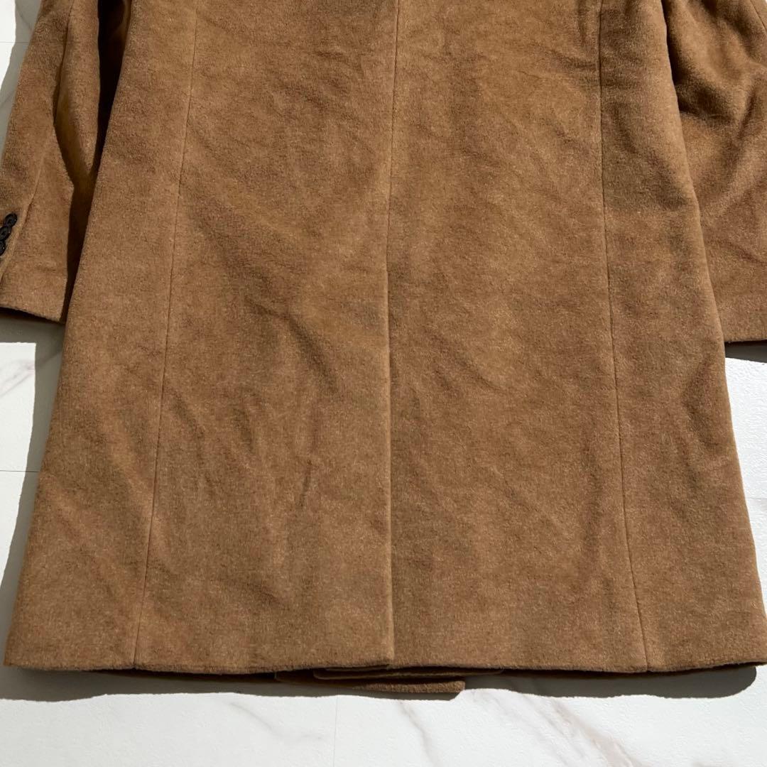 入手困難✨ ダブルブレスト チェスターコート キャメルヘアー カシミヤ素材 茶色