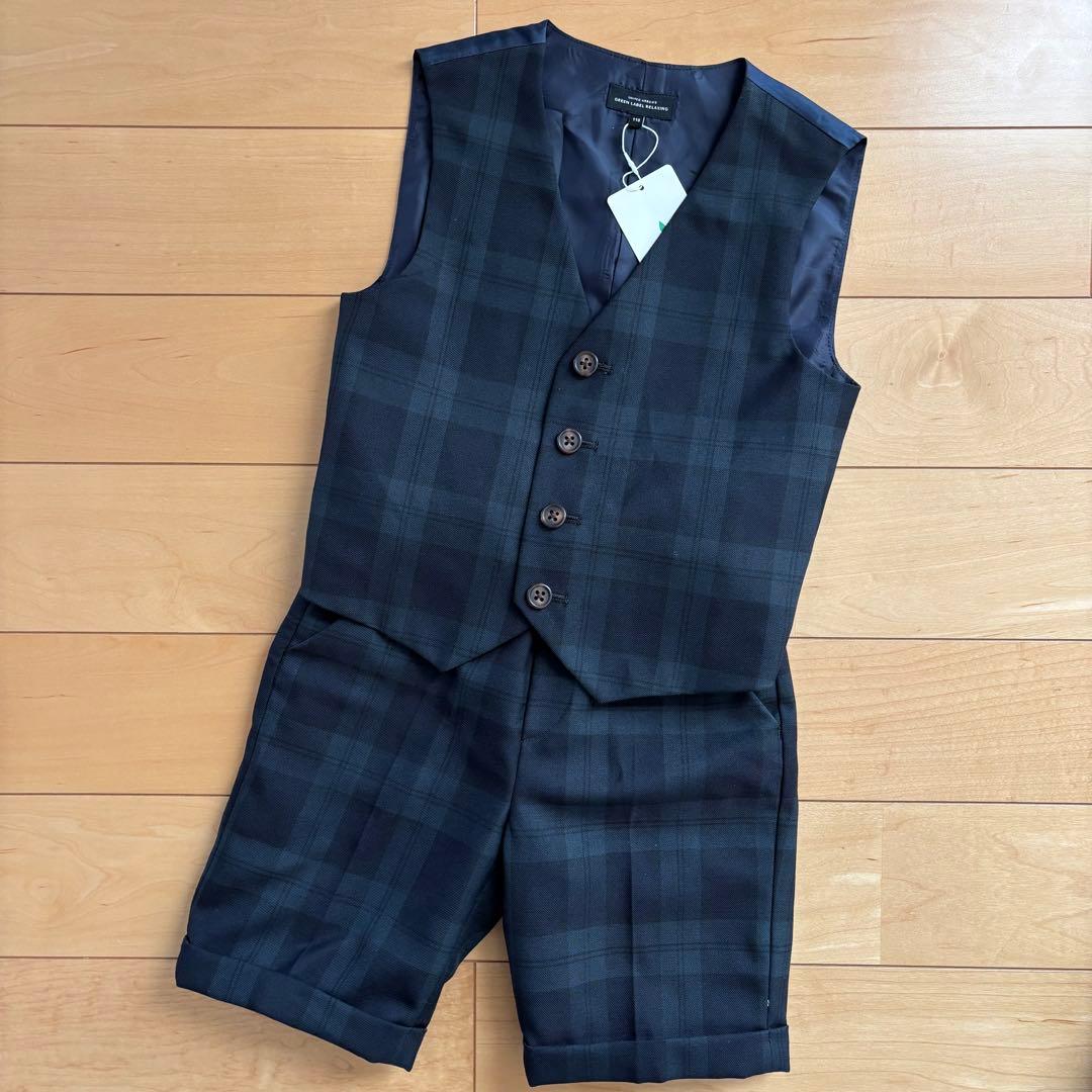 【新品】 キッズフォーマル スーツ 110 卒園式 入学式 男の子 チェック