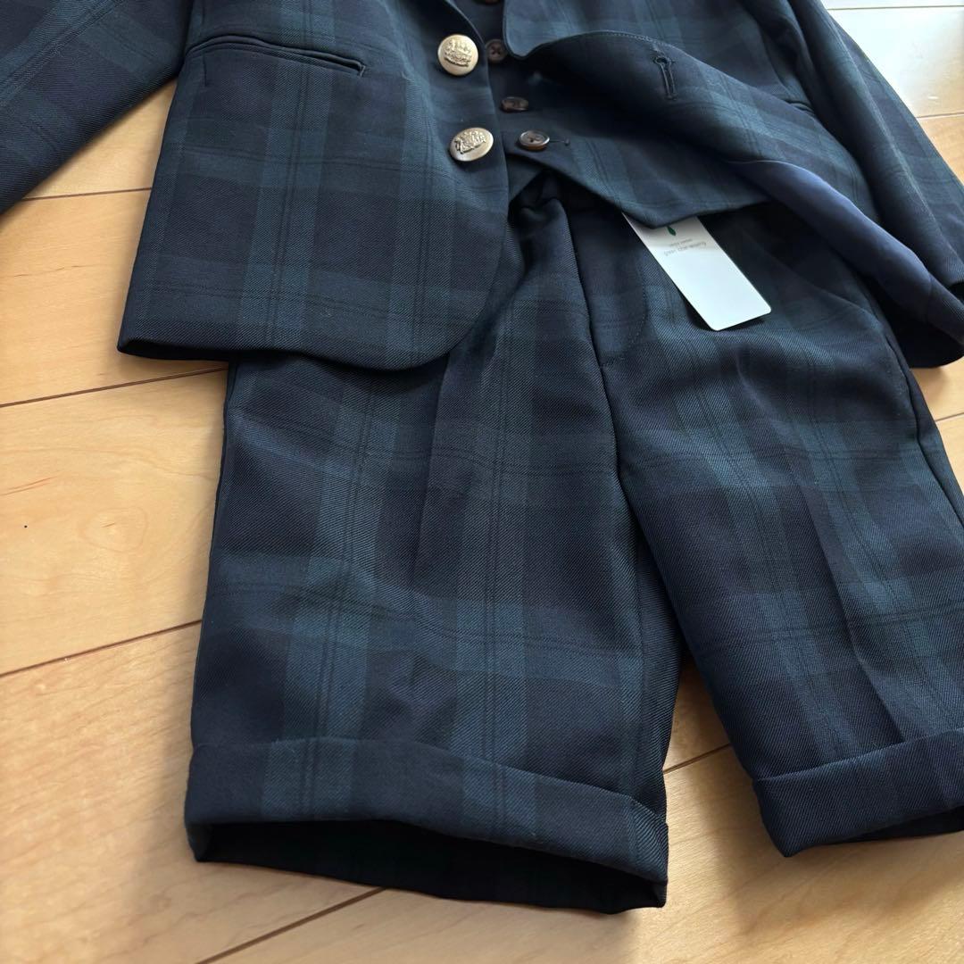 【新品】 キッズフォーマル スーツ 110 卒園式 入学式 男の子 チェック