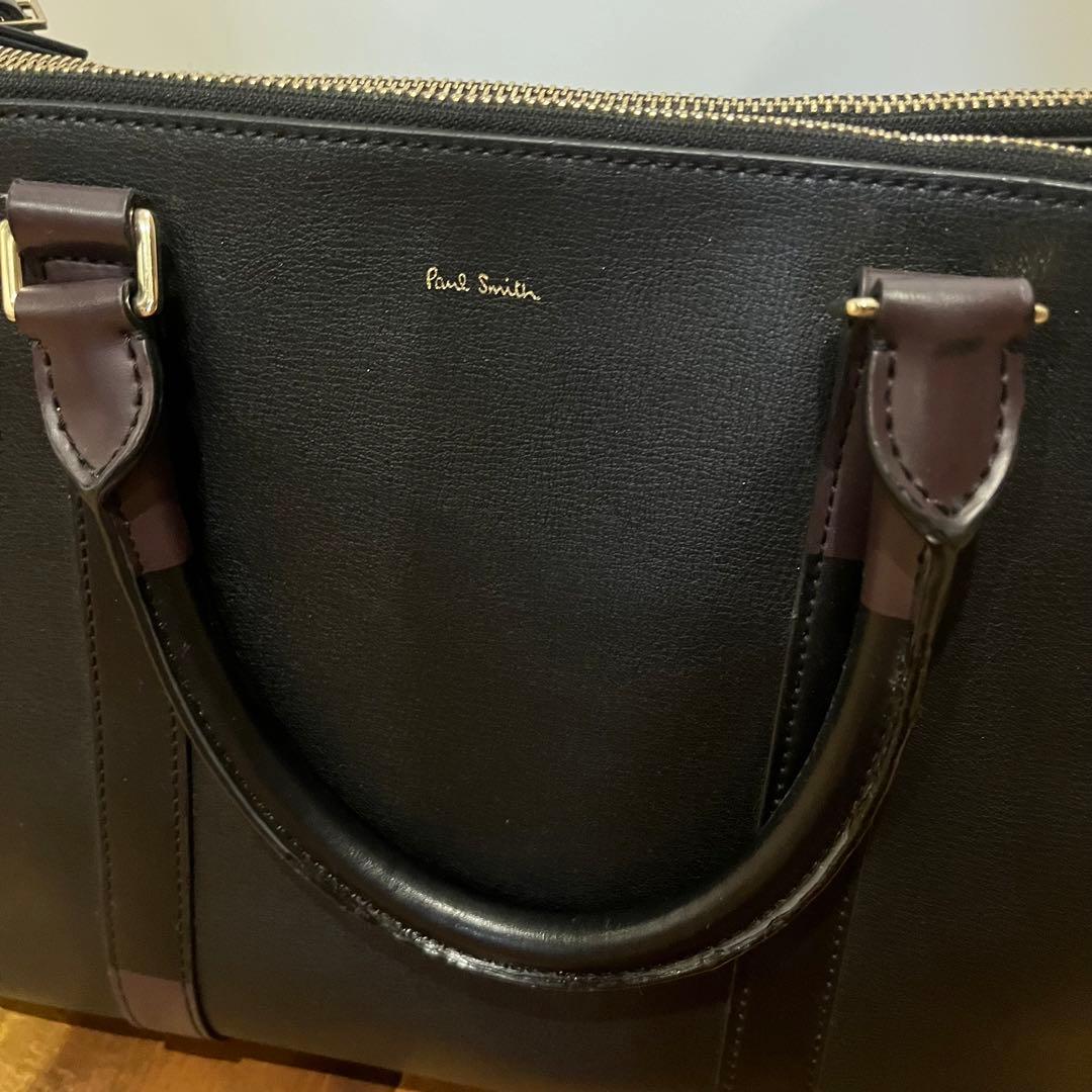 ポールスミス　レディース　ビジネスバッグ　レザー　A4　ロゴ