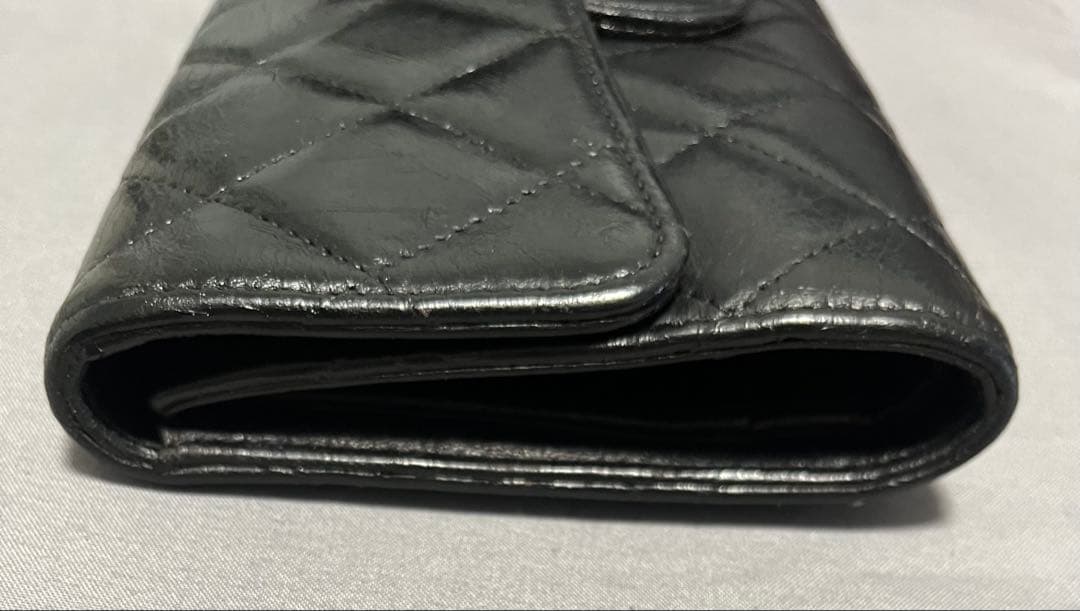 CHANEL シャネル ココマーク ラムスキン　マトラッセ 財布