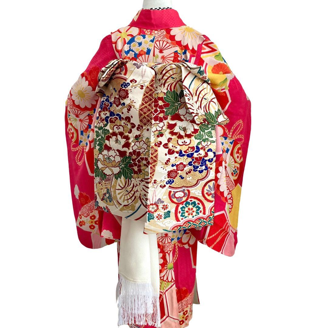 アンティーク 女の子 子供着物 七五三 アンティーク着物 NO44