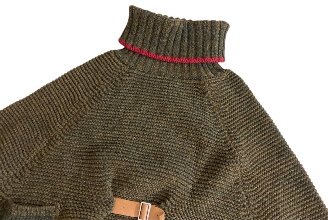 KAPITAL キャピタル バック クロス ライナー ニット ポンチョ